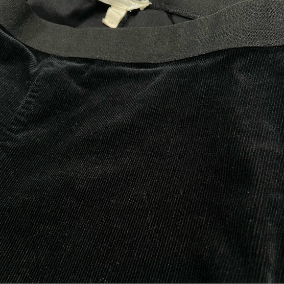 Eileen Fisher Woman’s Black Corduroy Organic Cotton Blend Slim Pants Size S/P - Picture 8 of 12